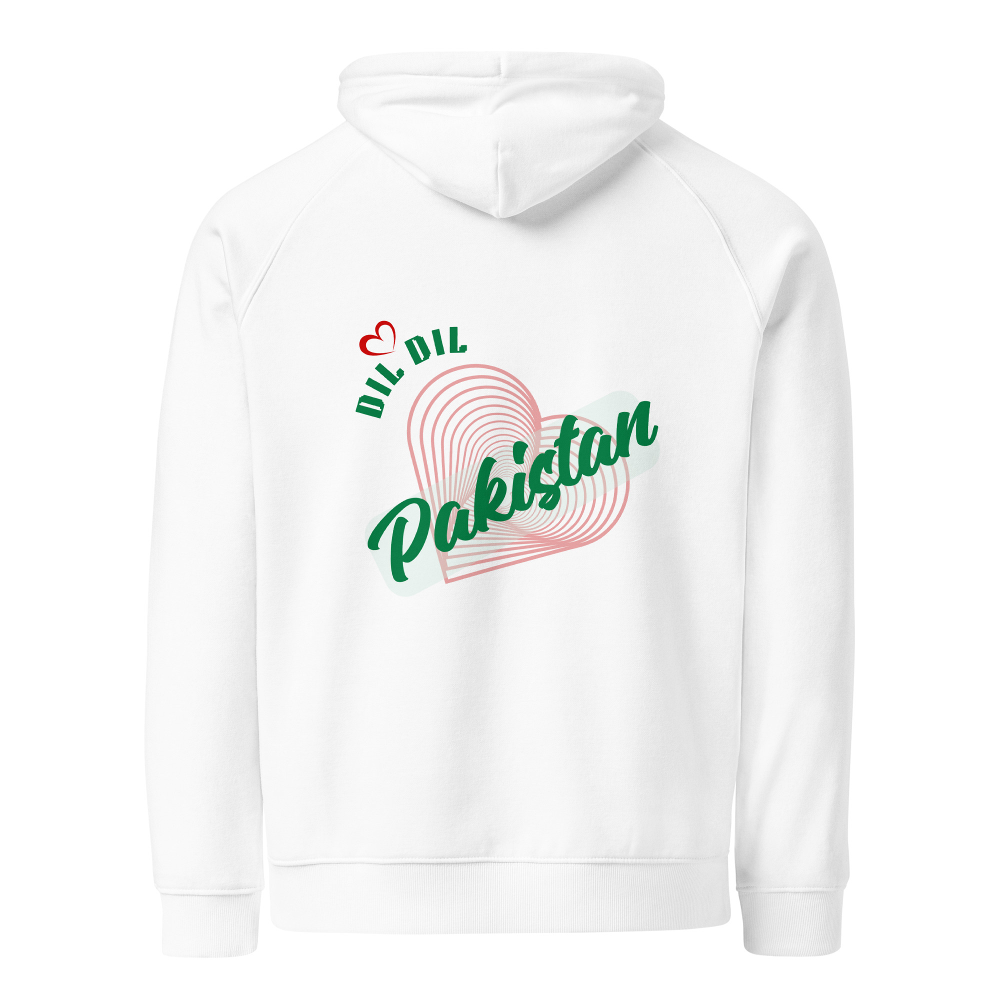 Unisex eco raglan hoodie - Image 6