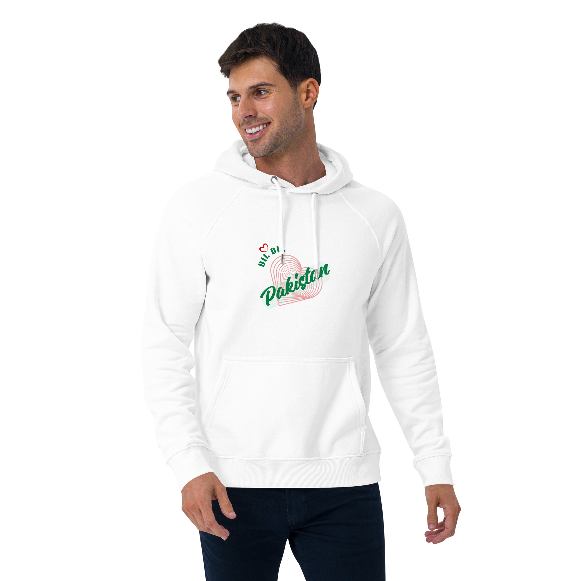 Unisex eco raglan hoodie - Image 3