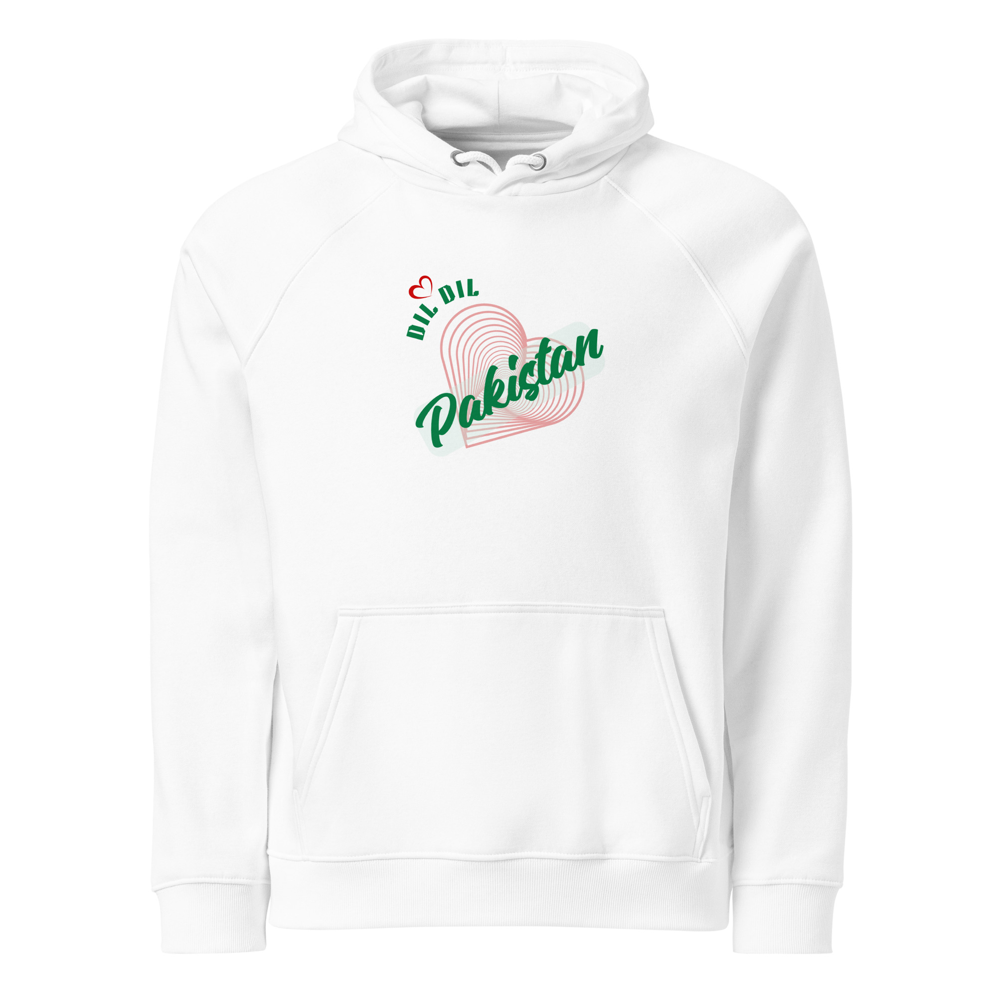 Unisex eco raglan hoodie