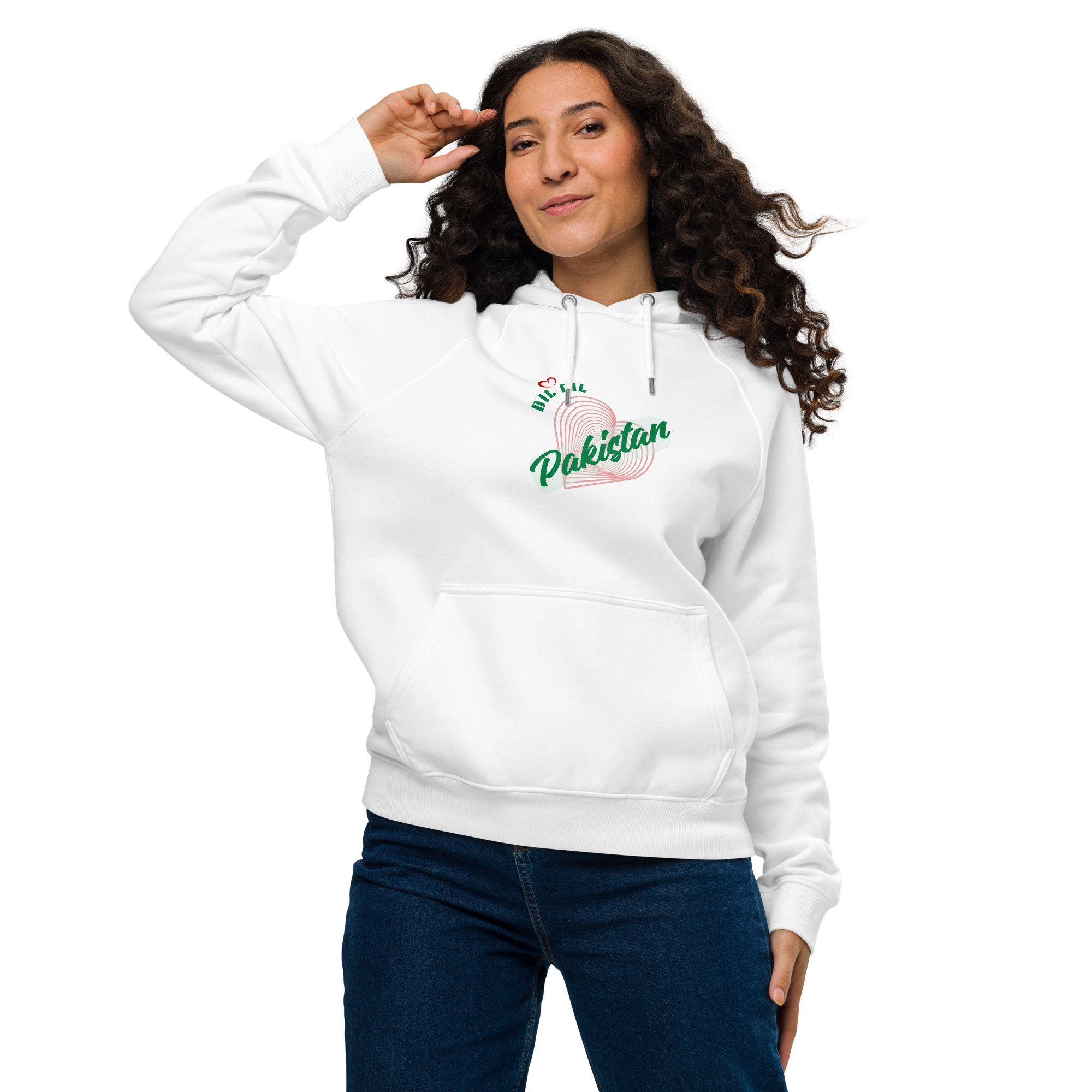 Unisex eco raglan hoodie - Image 2