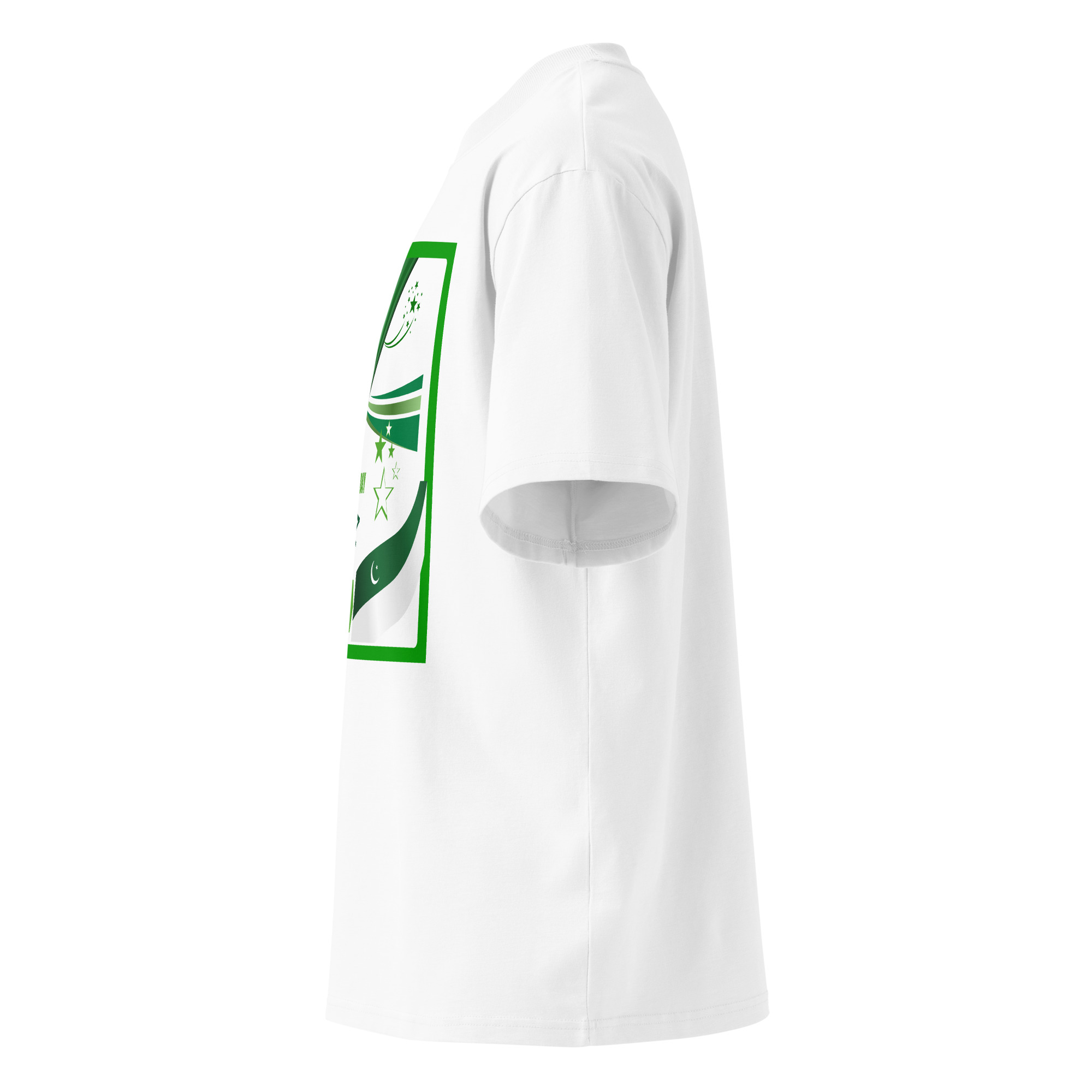 Unisex organic oversized high neck t-shirt - Image 4